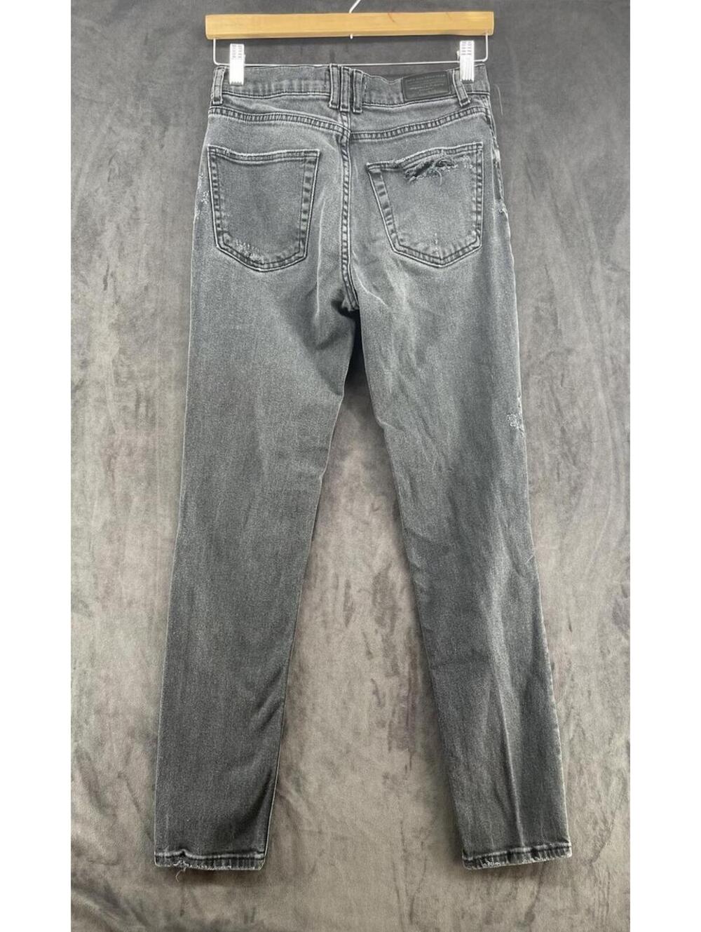 Zara Man Distressed Gray Jeans Mens USA 30 Ripped Skinny Tapered Denim - Picture 2 of 9